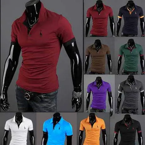 Fashion Embroidery T Shirt Men Summer Short Sleeves Casual Shirts High-Quality Top Tees for Male