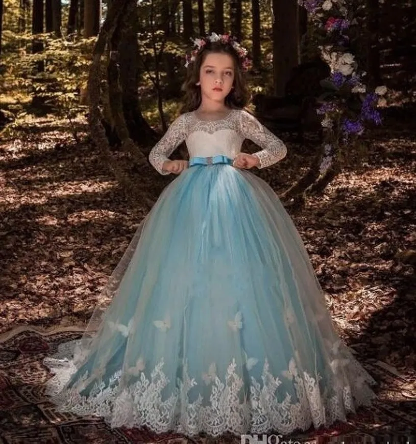New Style Princess Pageant Flower Girl Dress Kids Wedding Party Birthday Bridesmaid Tutu Children Prom Ball Gown GNA42