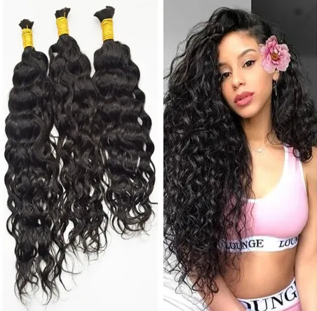 100% Human Brazilian Bulk Human Hair Bundles Wet And Wavy Micro Mini Braiding  Human Hair Bundles Bulks, Grade 9A From Sweety_humanhair, $84.41