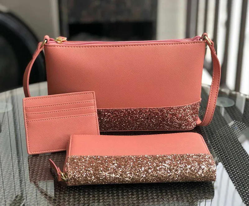 brand designer women bags handbags glitter mini crossbody wallet card holder sets cross body shoulder bags purses Clutch Wristlet Evening bag