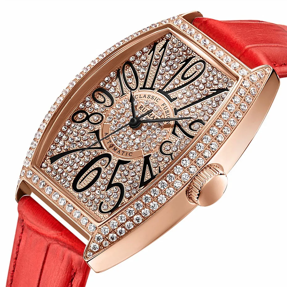 Fashion Rhinestone Women Watch 2018 Mechanical Watches Classic Ladies Wrist Watches RUIMAS Female Clock 8 135 DHgate