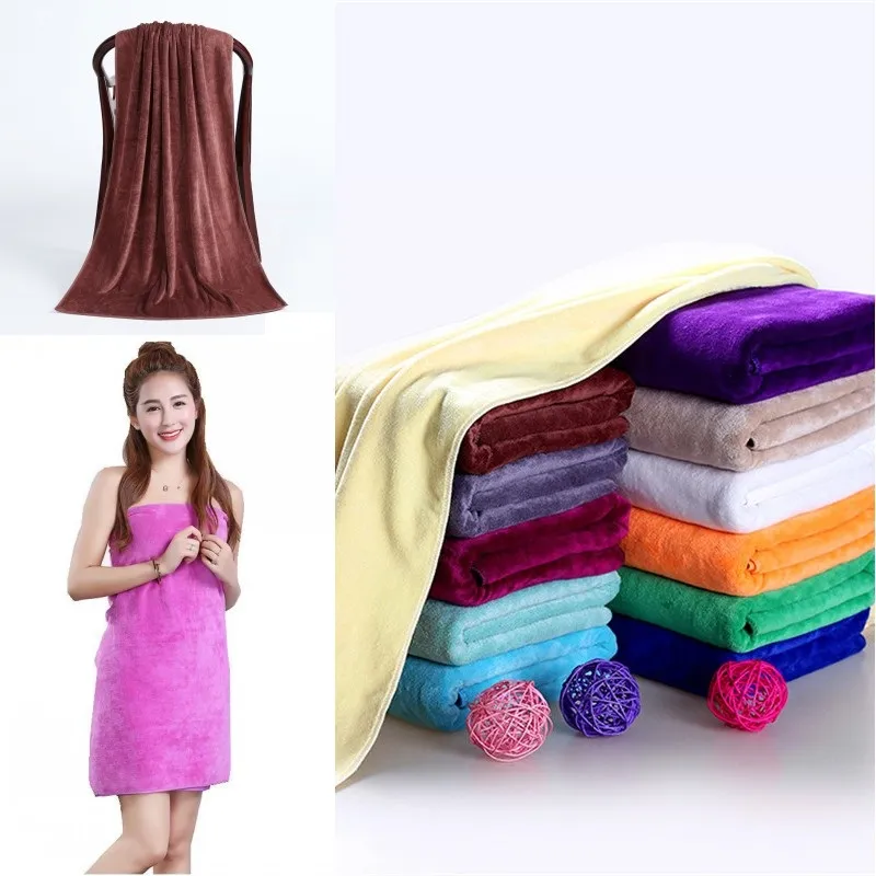 Microfiber Bath Towels Salon Beach Drying Bath Shower Towel Super Soft Shower Towels Spa Body Wrap Washcloth 140*70cm