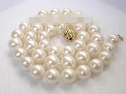 Natürliche 10-11mm weiße Perlenkette