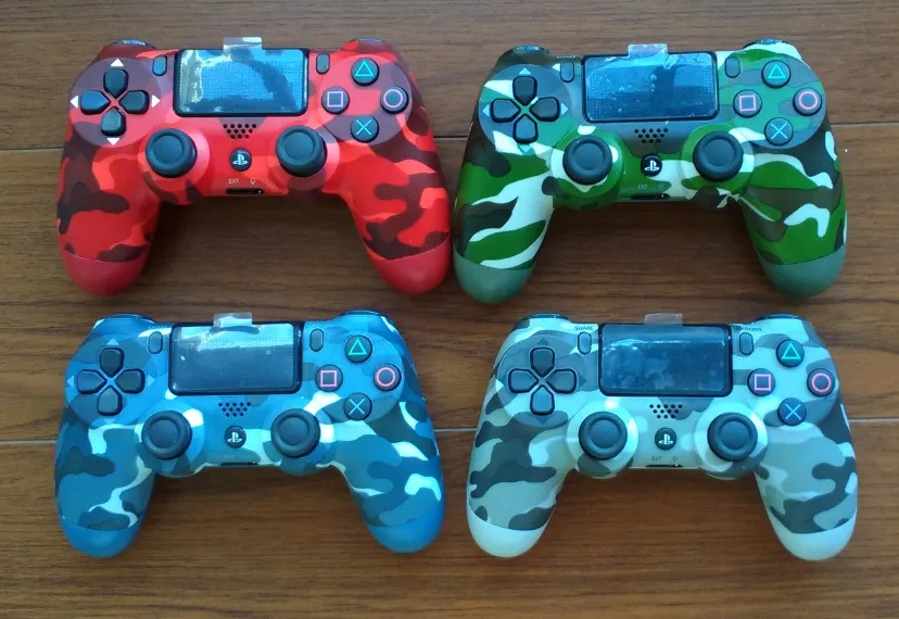 CAMOUFLAGE PS4 sem fio Bluetooth Gamepad Shock4 Controller PlayStation para PS4 Controller com novo pacote de varejo em cores1368737