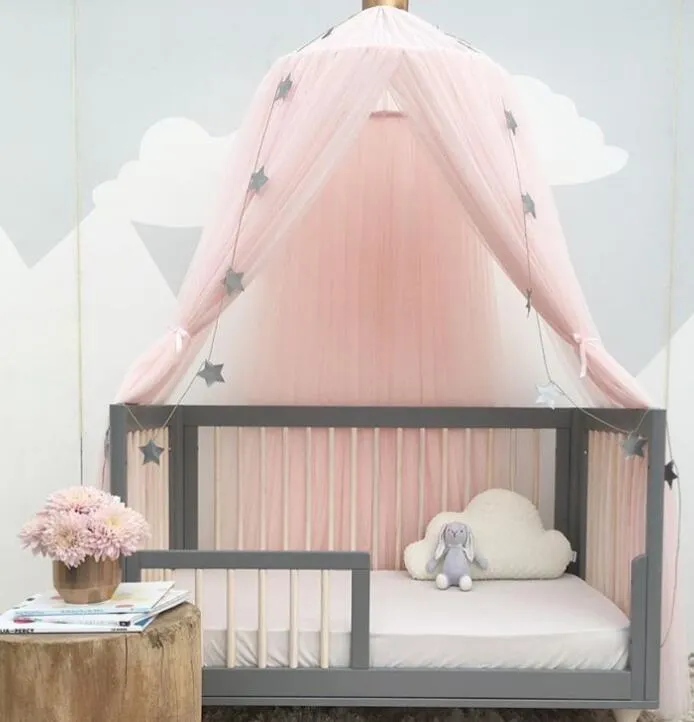 Dôme bébé Moustiquaire enfants massif Lit rideau suspendu Tente Lit enfants Chambre Décor ronde Hung Dôme moustiquaire Bed GGA2152