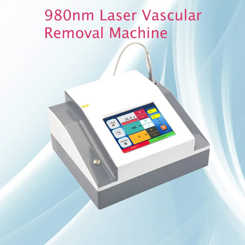 980nm araignée machine à diode laser de thérapie vasculaire d'enlèvement des veines permanent veine équipement de salon de suppression de retrait vasculaire Spots molaire