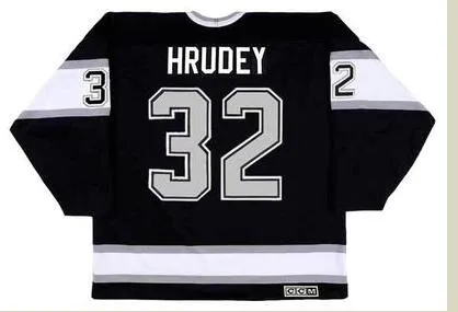 Goalie Cut Custom Mens #32 Kelly Hrudey 1993 CCM Vintage Goalie