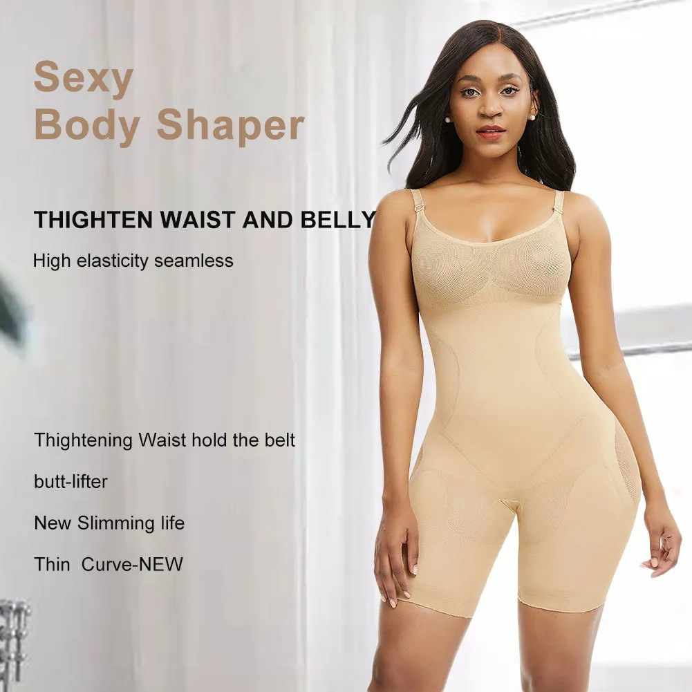 Body Beautiful shapewear seamless bodysuit with adjustable shoulder straps  
