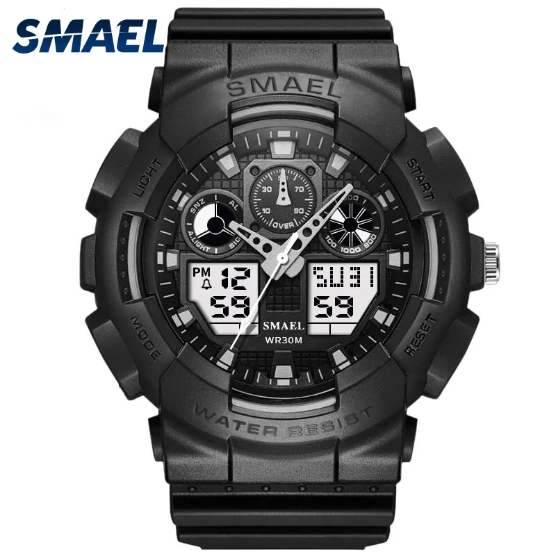 Smael Brand Watch Men Sport ledde digital manlig ClockWristwath Mens Watch Top Brand Luxury Relogios Masculino Montre Homme WS1027