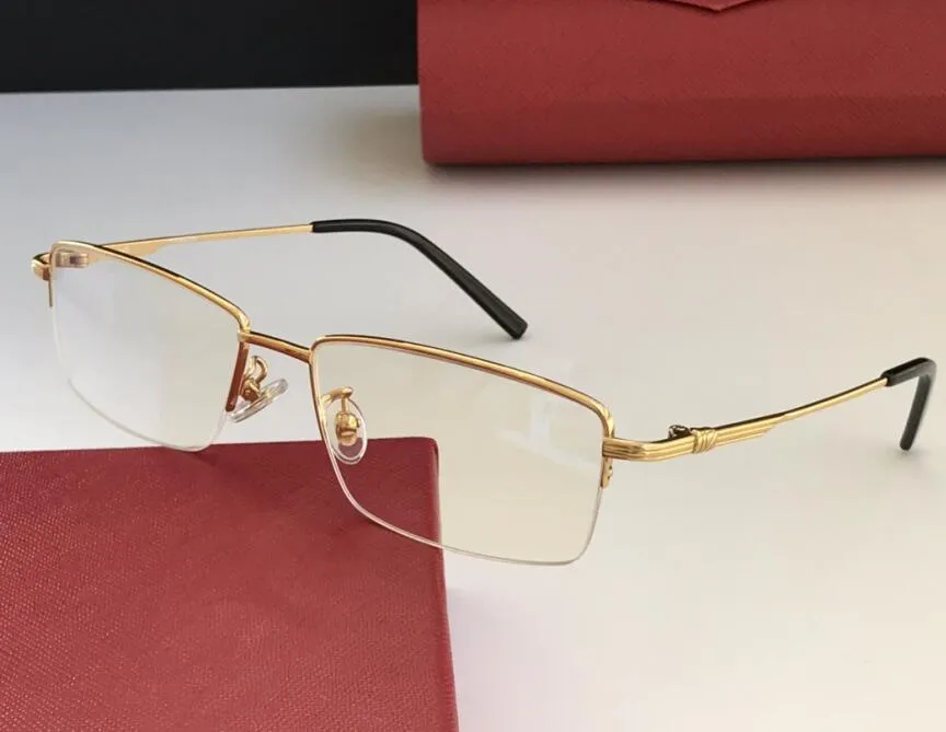 Venta al por mayor: monturas de anteojos de diseñador para hombres, montura de anteojos de diseñador, montura de lentes transparentes, oculos y estuche 0073 con caja