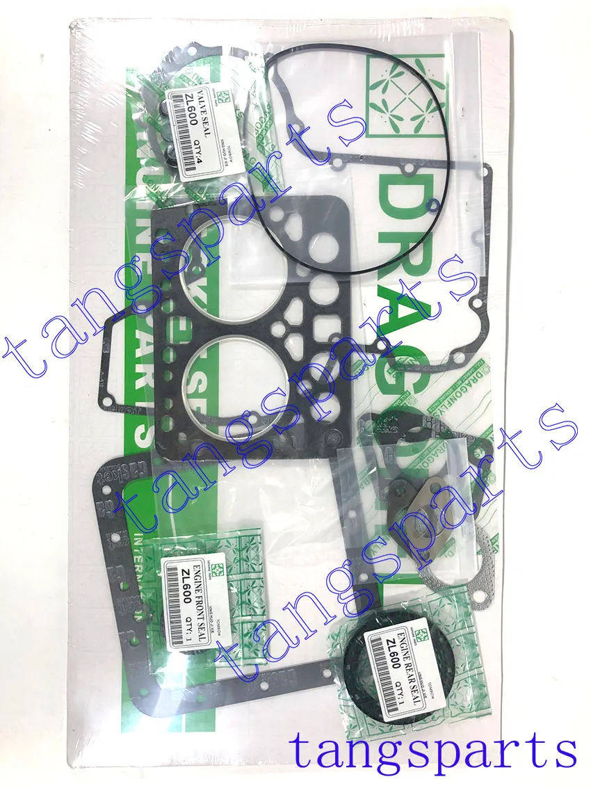 ZL600 Engine Gasket Kit For Kubota Excavator Loader Forklift Tractor