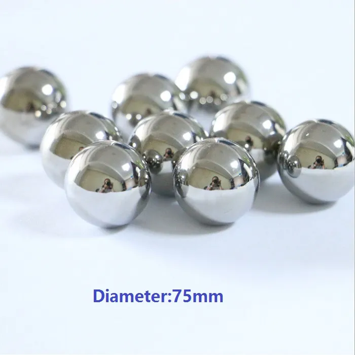 1 pcs/lot Dia 75mm bille en acier inoxydable diamètre 75mm bille de roulement à billes en acier