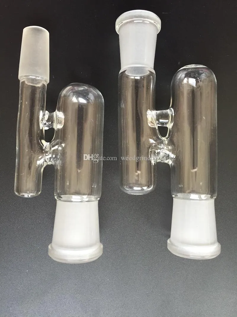 Hstyle 14mm 18mm Adaptateurs de receveur de récupération Femelle Mâle 14mm 19mm Adaptateurs déroulants en verre de collecteur de cendres de récupération d'huile pour les plates-formes pétrolières Bongs en verre