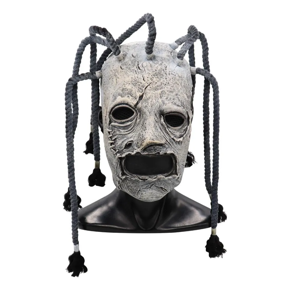 영화 Slipknot Corey Taylor Cosplay 마스크 라텍스 의상 소품 성인 할로윈 파티 팬시 드레스