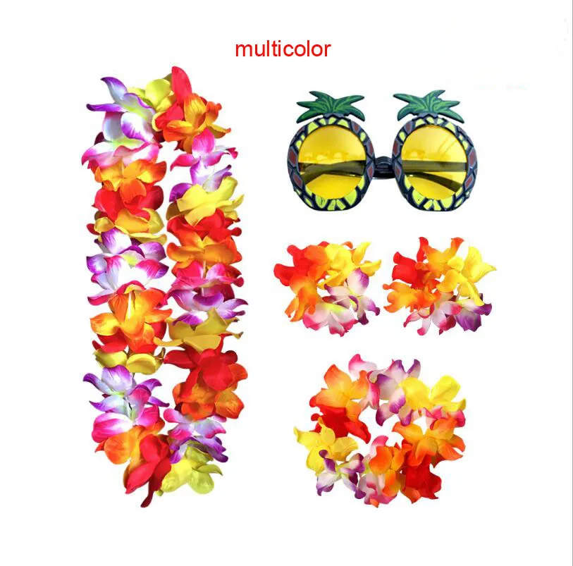 Mise à niveau pour augmenter la guirlande quatre pièces fête de vacances ananas oeil ensemble danse fête décoration guirlande 8 couleurs 50 pcs