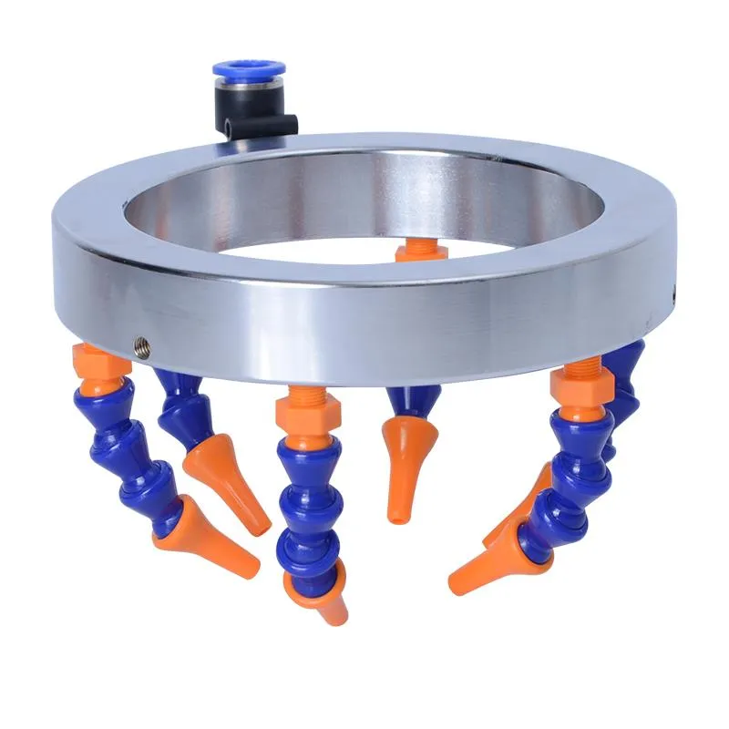 Customizable Universal Water Spray Ring Cutter Rund munstycke Vattenkylning Kylvätskepip Plastlang för CNC Router Spindeldel