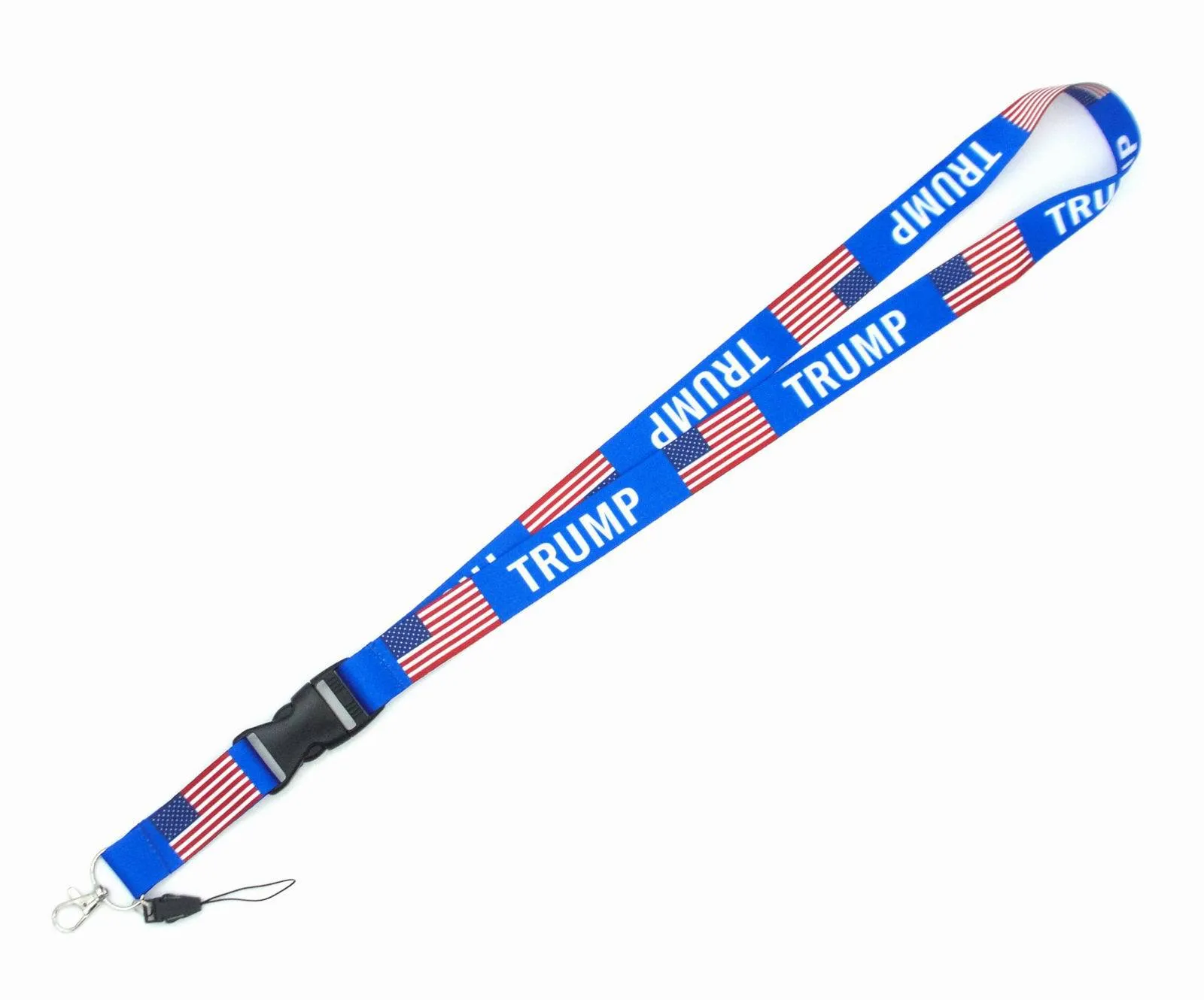 2 estilos Trump U.S.A Bandeira removível dos Estados Unidos Chaveiro Chains Badge Pingente Partido Presente de Telefone Moble