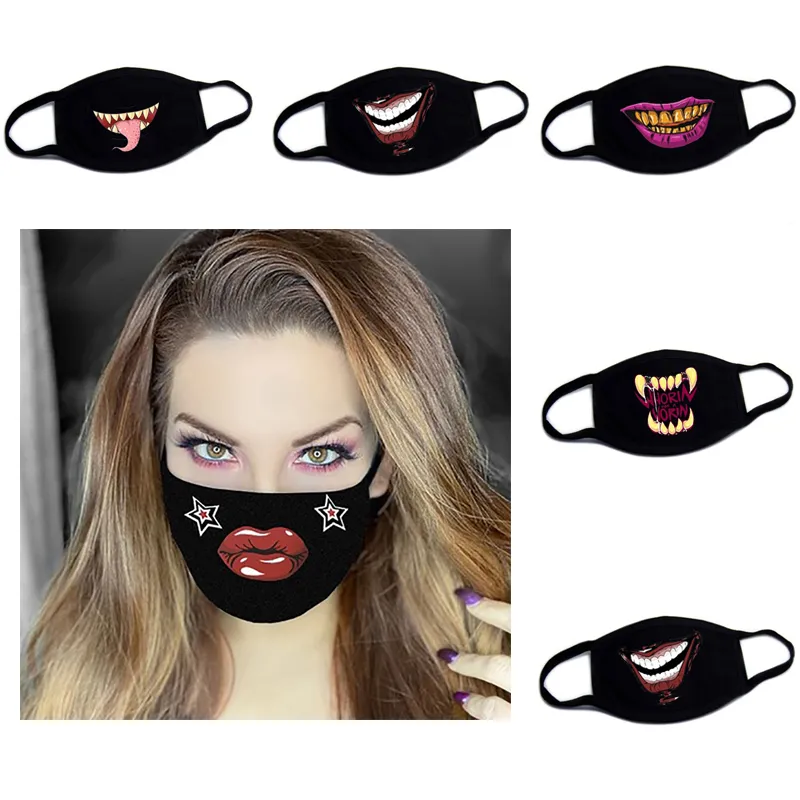 Designer Masque Nouveaux Produits Non Mainstream Pur Coton Antipoussière Bouche Couverture Mâle Femelle Expression Créative Personnalité Masques Vente Chaude