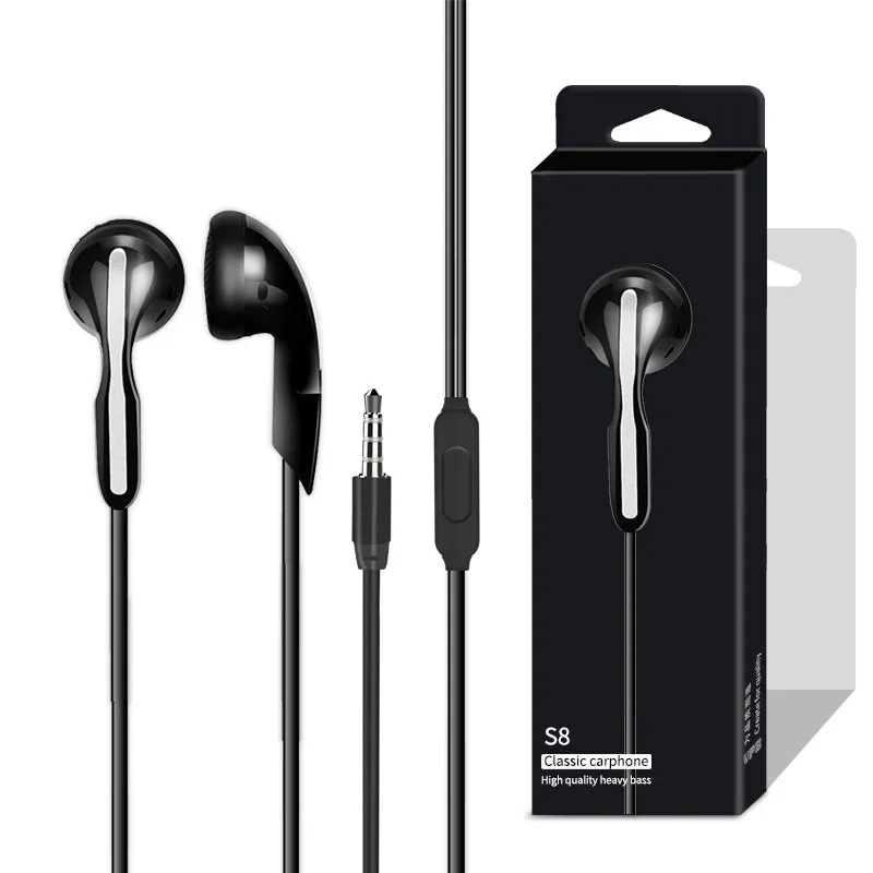 In-ear oortelefoon 3.5mm hoofdtelefoon voor S8 oordopjes met microfoon volume bediening oortelefoon voor iPhone 7 8 x Samsung Android telefoon oortelefoon