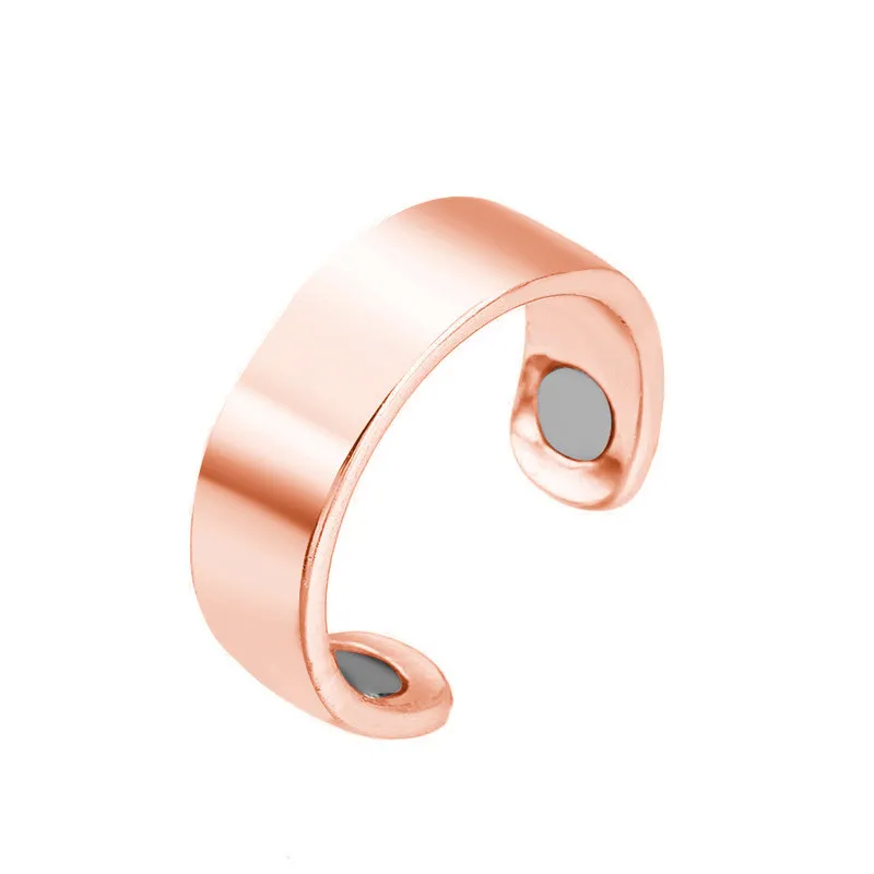 Anéis magnéticos abertos terapia magnética anel de ímã para mulheres jóias de moda de bem -estar e presente de areia