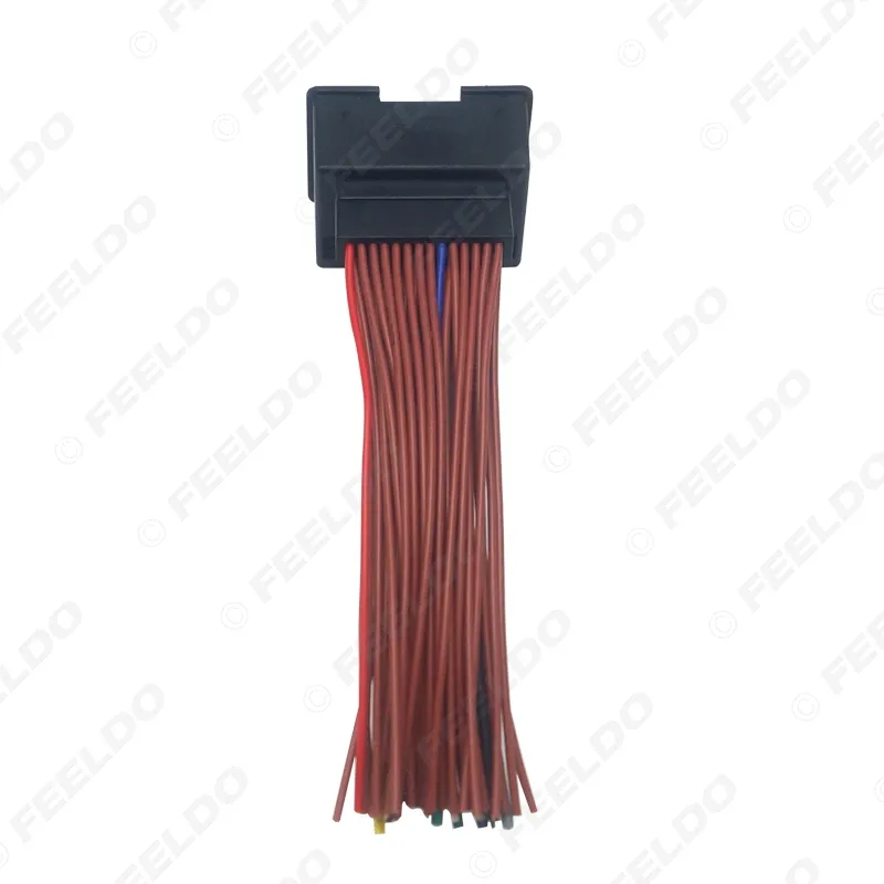 FEELDO Autoradio Audio 44Pin Installation Adaptateur de faisceau de câblage pour Chevrolet Cruze Aveo Malibu Câble stéréo ISO # 6176272C