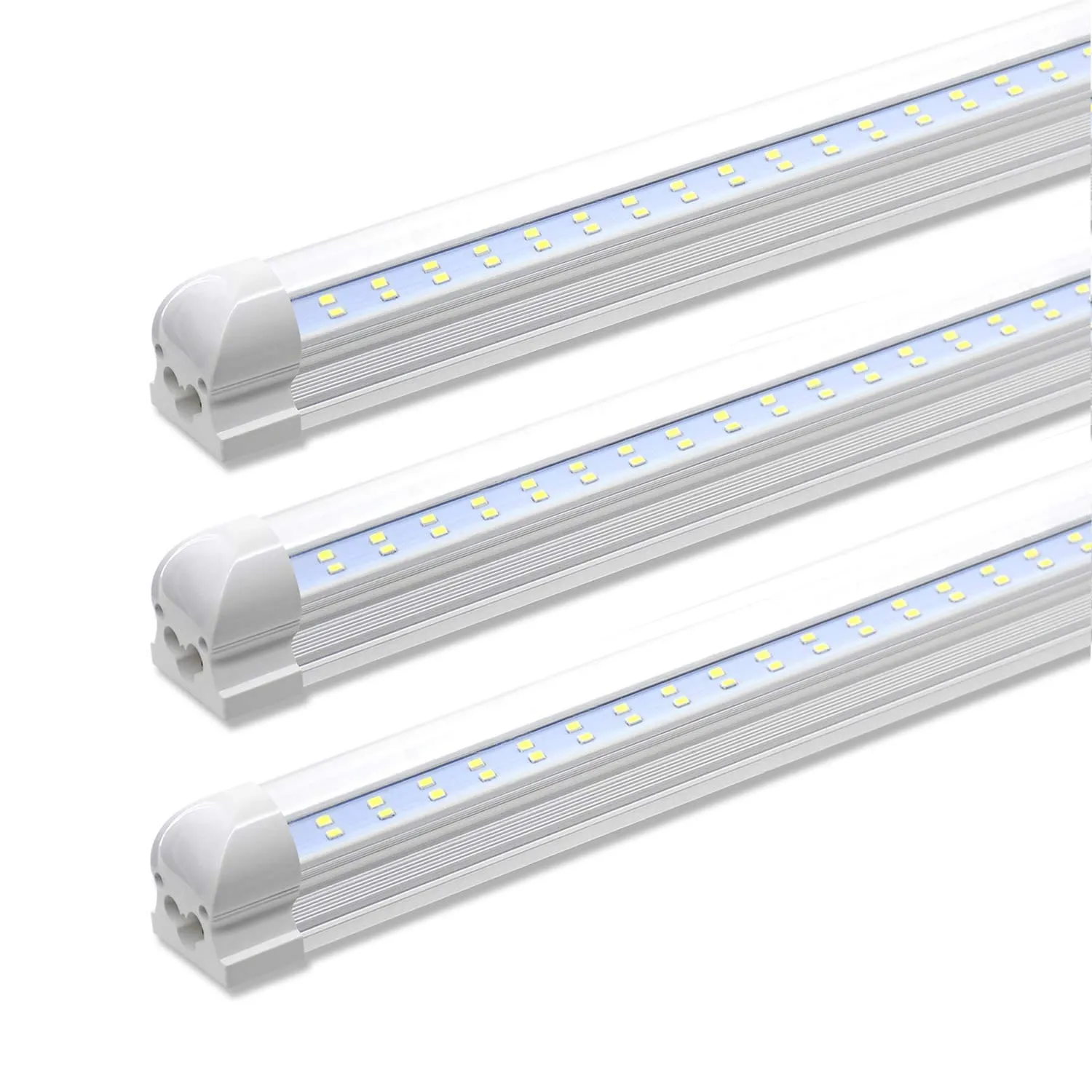 5000k branco 4ft 8ft 28w/72w LED integrada LED dupla T8 Luz de tubo 7200LM SMD2835 1,2M 2,4M LED ILUSTIMENTO FLUORESCENTE DE LED