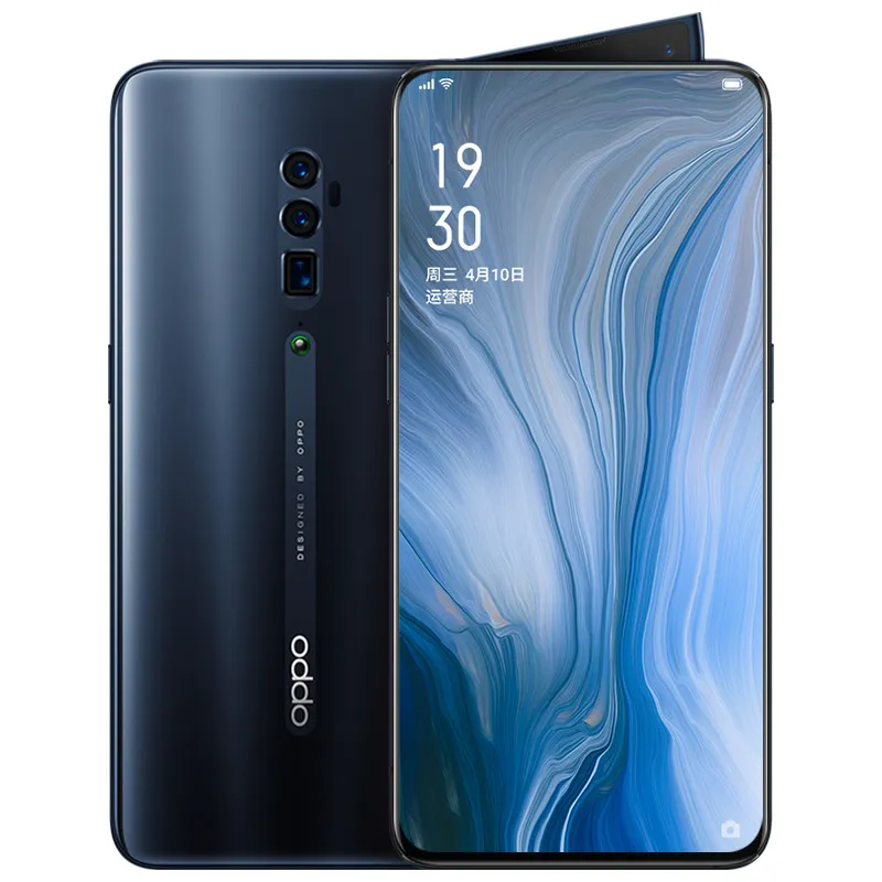 Oryginalny OPPO RENO 10X ZOOM 4G LTE Telefon komórkowy 6 GB RAM 128GB 256GB ROM Snapdragon 855 OCTA Core 48.0mp Ai NFC Android 6.6 "Pełny ekran Identyfikator Palca Face Smart Telefon komórkowy