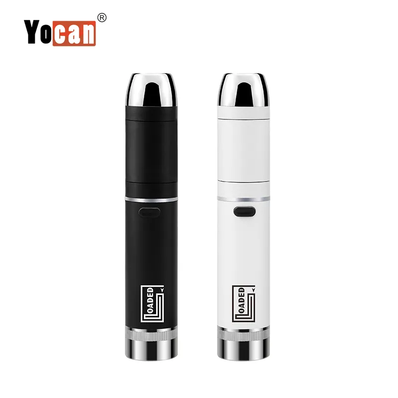 Autentyczny Yocan Loaded Kit Wax Pen Concentrate 1400mAh Zestawy baterii Vape Extendable Extendment Stoy Magnetyczna Kormora QDC Cewka Bezpłatny statek