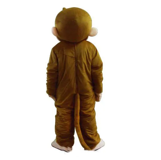 2019 Sconto di fabbrica Curious George Monkey Mascot Costumes Cartoon Fancy Dress Halloween Party Costume251n