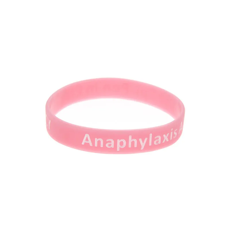 1PC anafylaxie alert siliconen armband Wat is een betere manier om de boodschap over te brengen dan met een dagelijkse herinnering299A