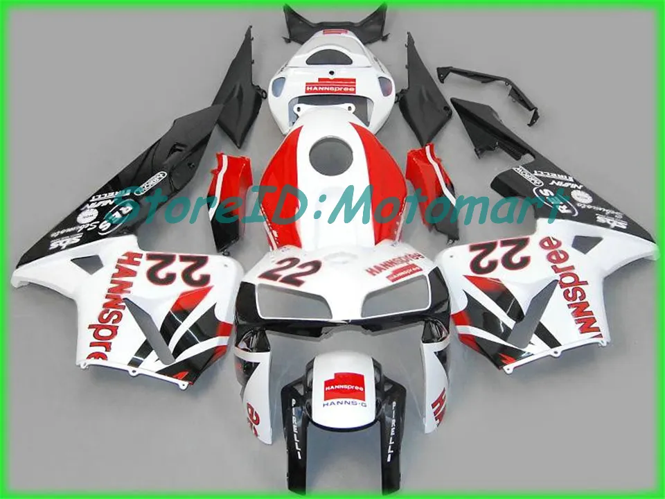 Kit de Carenagem da motocicleta para HONDA CBR600RR F5 05 06 CBR600 RR CBR 600RR 2005 2006 ABS vermelho laranja preto Carenagens set + presentes HB38