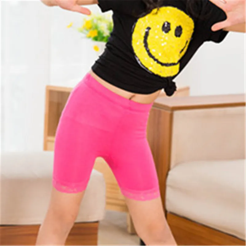 Children Modal Cotton Shorts Fashion Lace Short Leggings For Girls