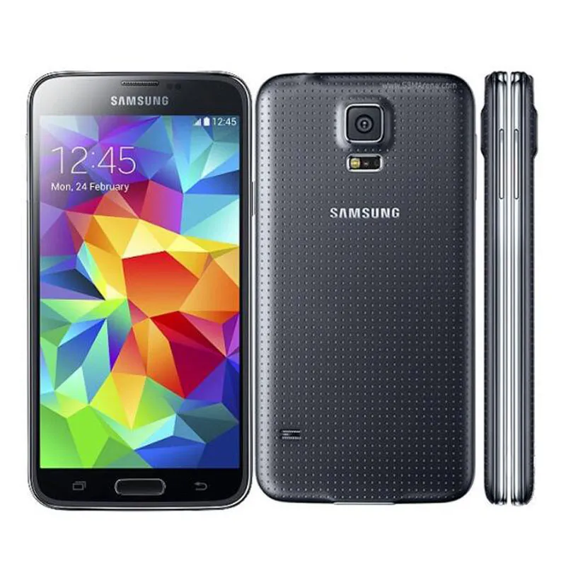 Samsung Galaxy S5 G900F 4G LTE 2 Go de RAM 16 Go de ROM Appareil photo 16 MP Quad Core 5,1 pouces Téléphone d'origine remis à neuf