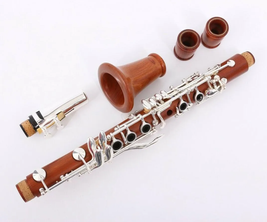 新しいビュッフェクランソンクラリネットプロフェッショナルレベルモデルClarinet Rosewood BBキークラリネットBフラットケース2バレル17キー