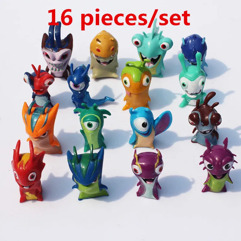 24pcs Slugterra Jouet Mini Figurines d'action Cadeau pour enfants