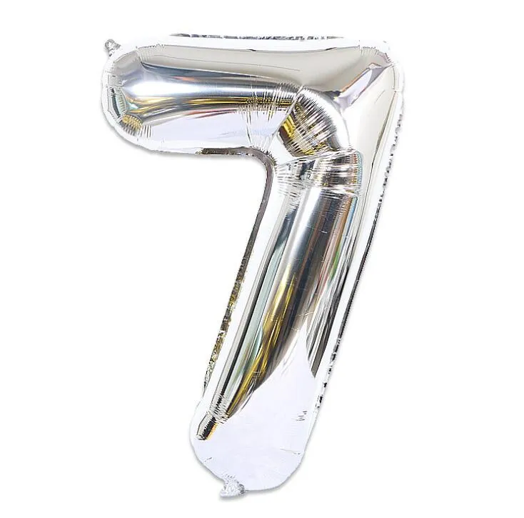 Unisun - Palloncini numerici, 101,6 cm, in lamina di Mylar con numero 5, colore: Argento