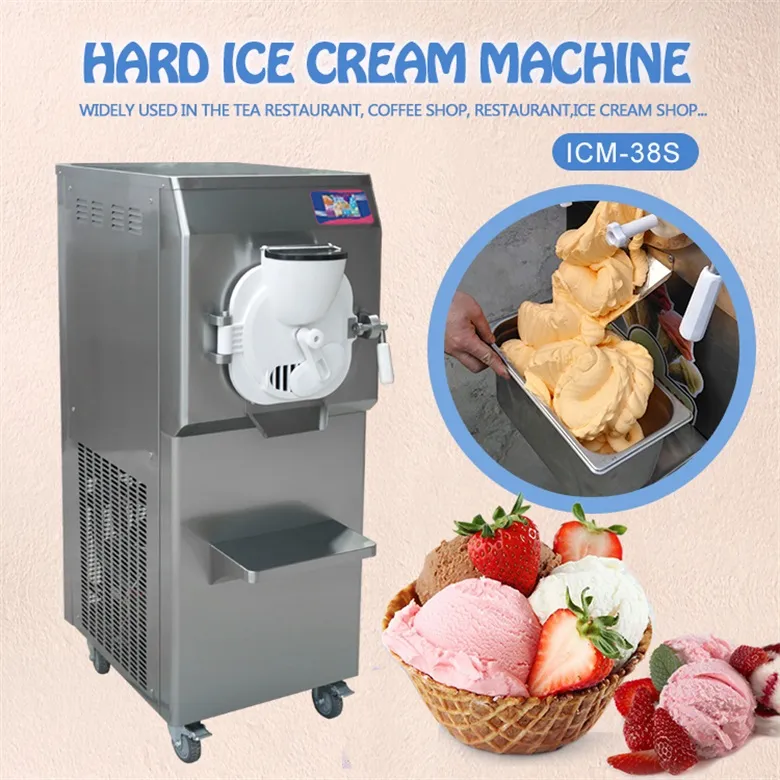 20L/H Desktop Mini Home Hard Ice Cream Machine Smart Fruits Batch Freezer  Italian Gelato Machine Makers