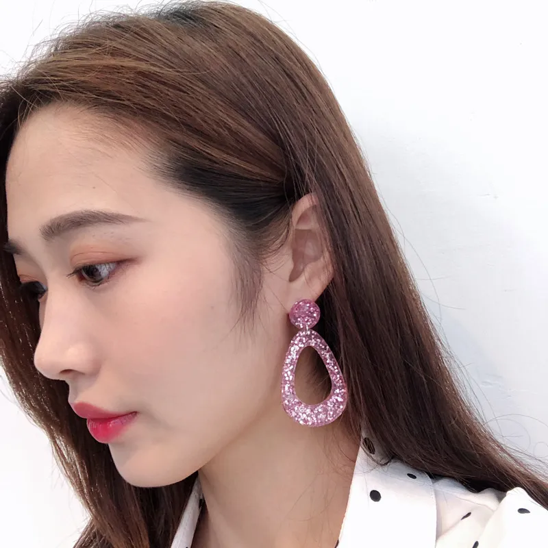 2-UJBOX--Fashion-Resin-Color-Sequins-Water-Drop-Earrings-Women-Long-60mm-Long-Dangle-Earrings-Wholesale