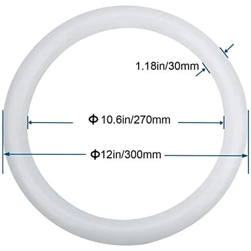 T9 LED Circline Lights Bulb 8 Inch 10W 12 Inch 16W 6000K Cool