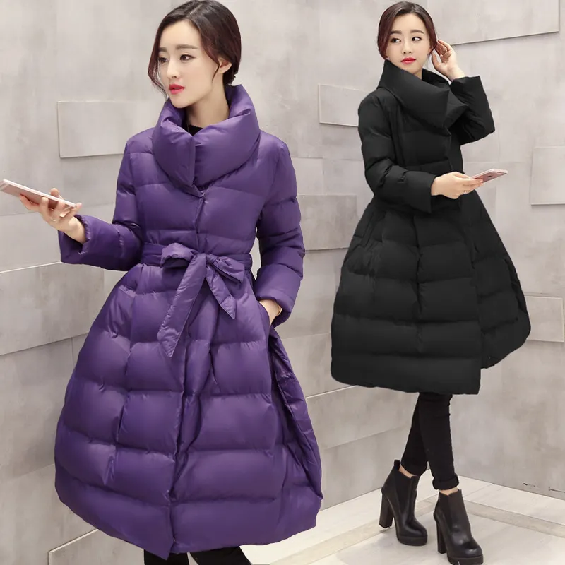 Abrigo largo de algodón con capucha para mujer embarazada, parka de  maternidad con Cuello de piel grande, con cremallera y Bolsillo grande,  ropa de invierno|Chaquetas| - AliExpress