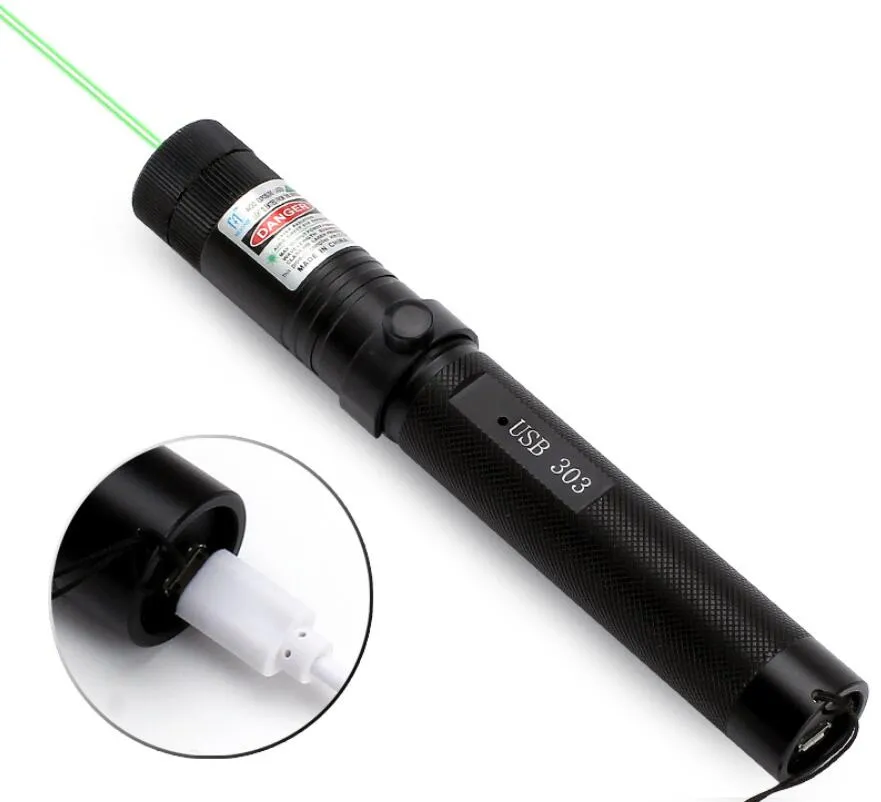 VASTIRE 5mW Blue Laser Pointer – USB Rechargeable, Adjustable Focus, 450nm Visible Dot
