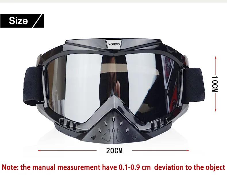 New Vcoros brand Gafas motorcycle goggles helmet glasses moto helmets glasses masque motocross goggles ski windproof eyewears (12)