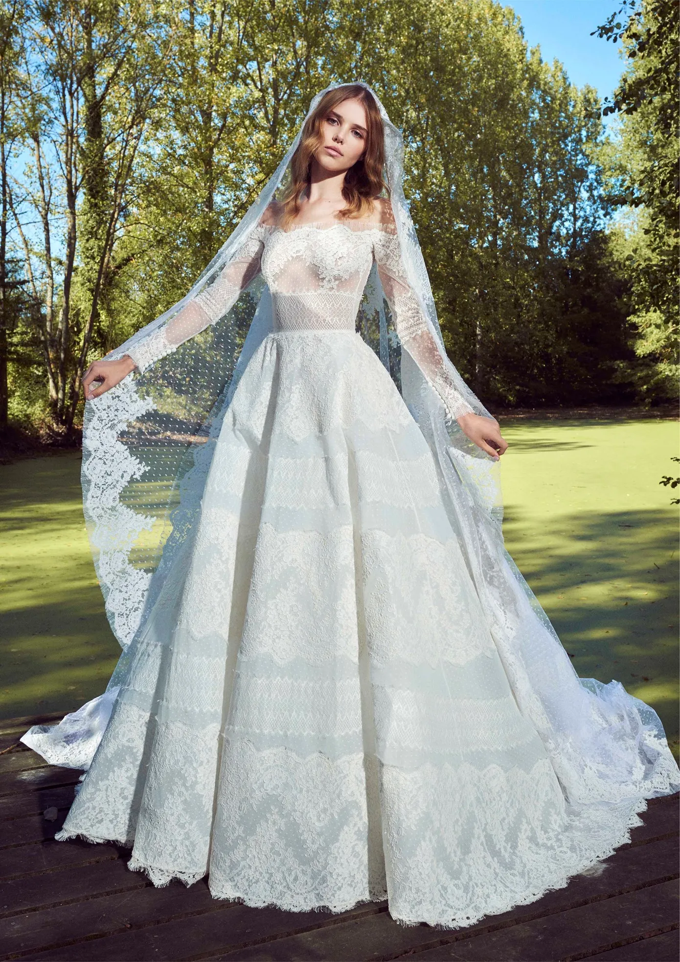zuhair murad long sleeve lace wedding dress Zuhair Murad Patricia wedding gown Retails for $20K