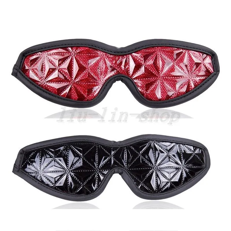 Bondage Blinder PU Leather Blindfold Eye Cover Mask Sleep Mask Restraint Cosplay Toy AU097