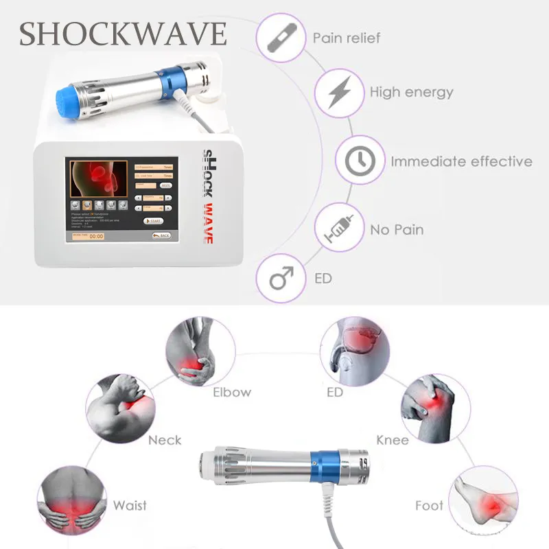 Akoestische schokgolfmachine Shockwave-therapie Help ED voor erectiestoornissen en cellulitis verminderen de behandeling