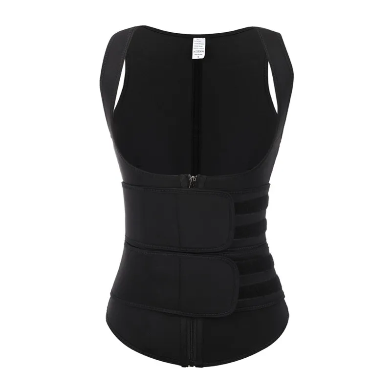 Hot Women Waist Trainer Corset Zipper Hook Shapewear Double Control Body Shaper Tummy Fat Burning Waist Cincher