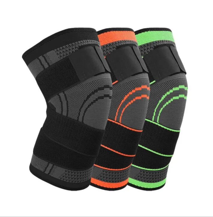 high quality knit compression sports knee pads badminton running fitness knee protection pads outdoor climbing leg support sleeve