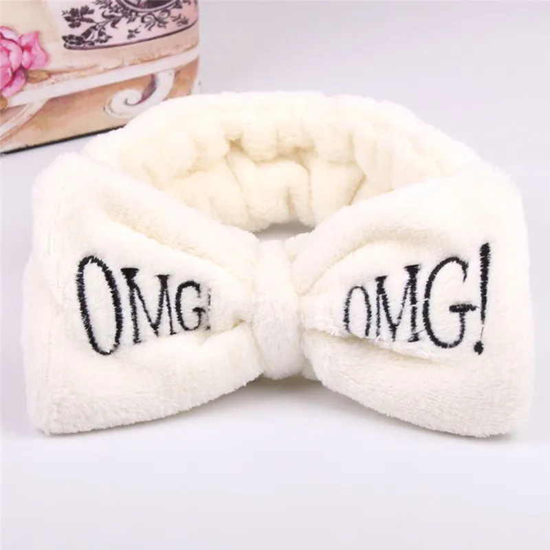 OMG Ilknot Hairband Elastik Kadınlar Bantlar Hairlace Kızlar Türban Makyaj Kafa Band Yay Yıkama Duş SPA Maskesi Için Yay Sararlar Tokalar 3 adet