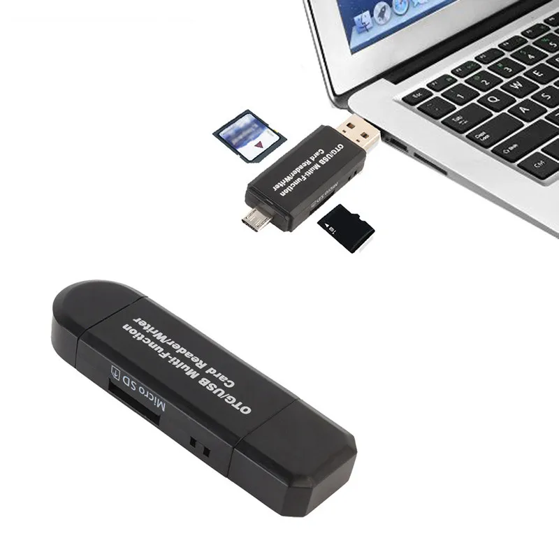 3 W 1 Wielofunkcyjny czytnik kart Karta SD TF Triplet OTG Smart Card Reader Adapter Telefon komórkowy dla Samsung dla MacBook Pro