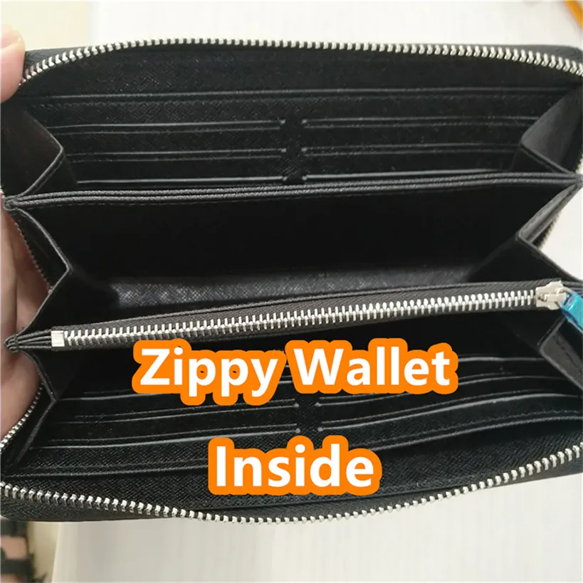 Wallets Mens Wallet Purse Zippy Wallet Men Long Wallets Fold Card Holder Passport Holder Women Long Folded Purses Po Pouch 68 2263j